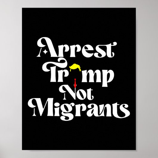 Poster Arrêtez Trump, pas les migrants  (Devant)