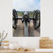 Poster Arrière de l'Amérique Guerre civile Cannon (Cuisine)