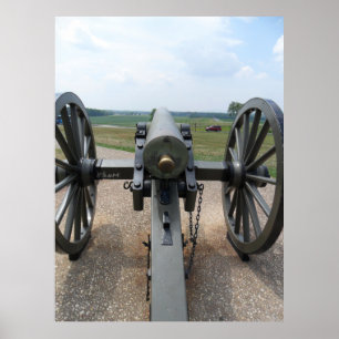 Poster Arrière d'un canon américain de la guerre de Séces