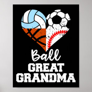Poster Arrière-mère formidable de football vendre croquis