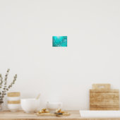 Poster Arrière - plan à huile Turquoise de la menthe (Cuisine)