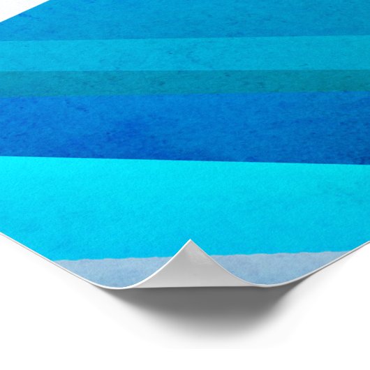 Poster Arrière - plan abstrait clair aquarelle avec géomé (Coin)