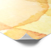 Poster Arrière - plan abstrait conçu avec aquarelle (Coin)