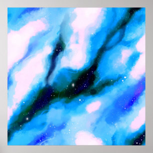 Poster Arrière - plan Abstrait de l'espace extra-atmosphé