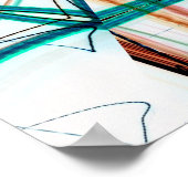 Poster Arrière - plan abstrait fractal. Effets numériques (Coin)