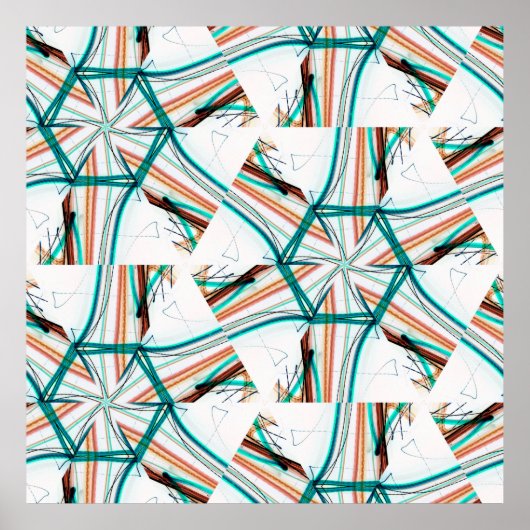 Poster Arrière - plan abstrait fractal. Effets numériques (Devant)