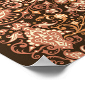 Poster Arrière - plan abstrait horizontal dans le style a (Coin)