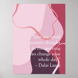 Poster arrière - plan abstrait inspirateur magenta