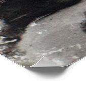 Poster arrière - plan Abstrait noir et blanc (Coin)