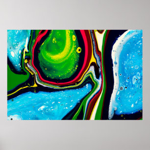 Poster arrière - plan Abstrait peint à la main, acrylique