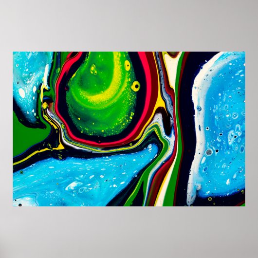 Poster arrière - plan Abstrait peint à la main, acrylique (Devant)