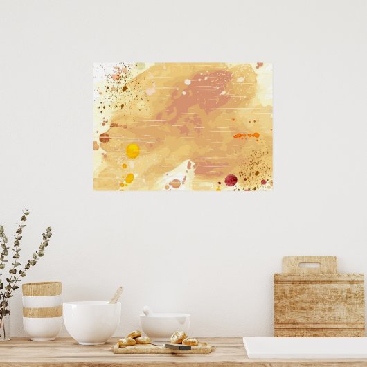 Poster arrière - plan aquarelle (Cuisine)