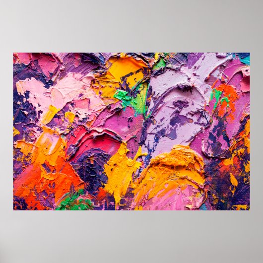Poster arrière - plan artistique Abstrait. Peinture à l'h (Devant)