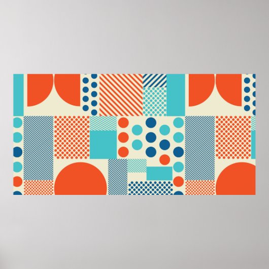Poster Arrière - plan avec formes géométriques, modèle d' (Devant)