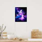 Poster Arrière - plan avec papillons de nuit (Cuisine)