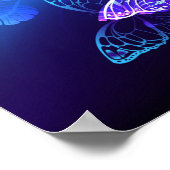 Poster Arrière - plan avec papillons de nuit (Coin)