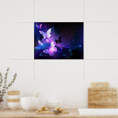 Poster Arrière - plan avec papillons de nuit (Cuisine)