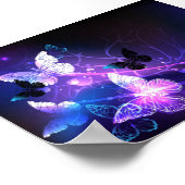 Poster Arrière - plan avec papillons de nuit (Coin)