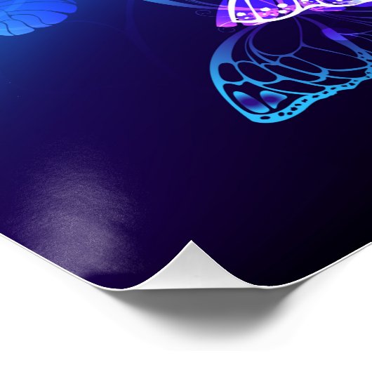 Poster Arrière - plan avec papillons de nuit (Coin)