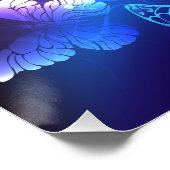 Poster Arrière - plan avec papillons de nuit (Coin)