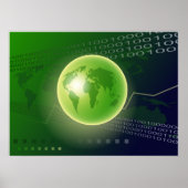 Poster Arrière - plan Binary Globe (Devant)
