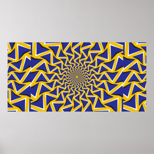 Poster Arrière - plan bitmap d'illusion de mouvement opti (Devant)