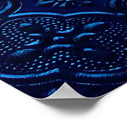 Poster arrière - plan bleu (Coin)