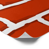 Poster arrière - plan Brown de mur de briques (Coin)