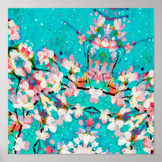 Poster arrière - plan coloré motif Abstrait (Devant)