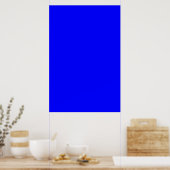 Poster Arrière - plan couleur bleu clair Royal Solid Tren (Cuisine)