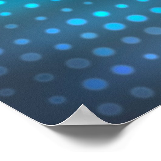 Poster arrière - plan créatif bleu Abstrait (Coin)