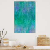 Poster Arrière - plan d'aquarelle bleu vert pourpre (Cuisine)