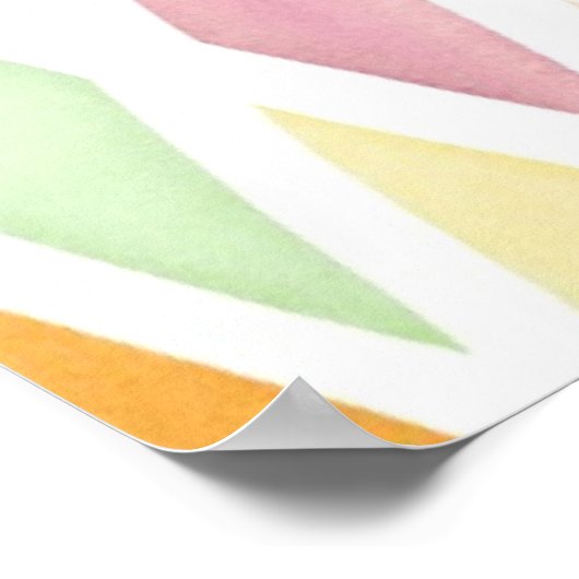 Poster Arrière - plan d'aquarelle conçu (Coin)