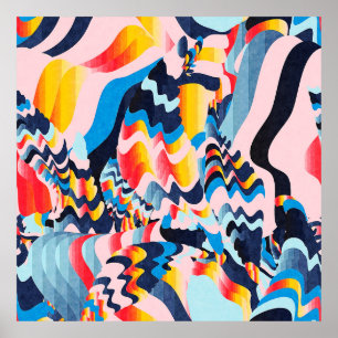 Poster arrière - plan d'art numérique