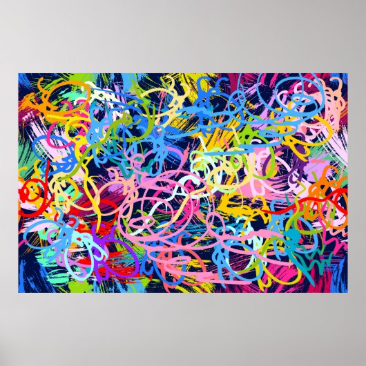 Poster Arrière - plan de beaux-arts. Motif sans couture a (Devant)