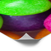 Poster Arrière - plan de bonbons colorés (Coin)