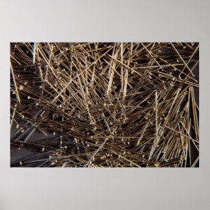 Poster Arrière - plan de broche métallique