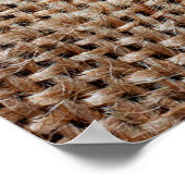 Poster Arrière - plan de burlap hessian (Coin)