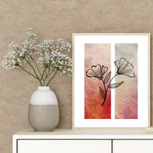 Poster Arrière - plan de couleur dynamique simple avec co