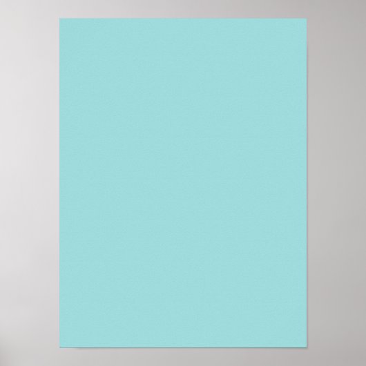 Poster Arrière - plan de couleur Turquoise Aqua personnal (Devant)