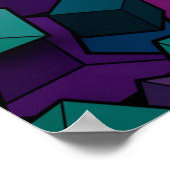 Poster Arrière - plan de dés multicolore d (Coin)