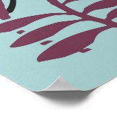 Poster arrière - plan de design floral (Coin)