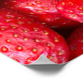 Poster Arrière - plan de fraises (Coin)