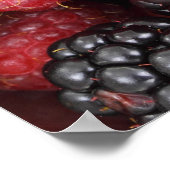 Poster Arrière - plan de fruits de forêt (Coin)