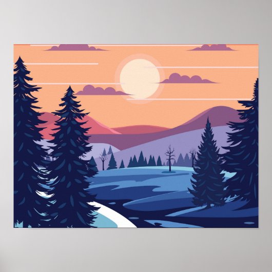 Poster Arrière - plan de la collection d'hiver (Devant)