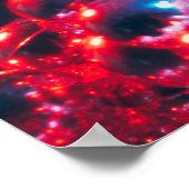 Poster Arrière - plan de la soirée disco brillant avec bo (Coin)