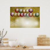 Poster Arrière - plan de Noël (Cuisine)