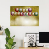 Poster Arrière - plan de Noël (Bureau à domicile)