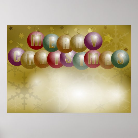 Poster Arrière - plan de Noël (Devant)