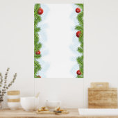 Poster Arrière - plan de Noël (Cuisine)